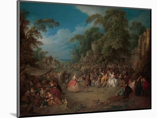 The fair at Bezons, c.1733-Jean-Baptiste Joseph Pater-Mounted Giclee Print
