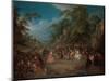 The fair at Bezons, c.1733-Jean-Baptiste Joseph Pater-Mounted Giclee Print