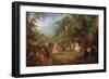 The Fair at Bezons-Jean-Baptiste Pater-Framed Art Print