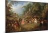 The Fair at Bezons-Jean-Baptiste Pater-Mounted Art Print