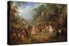 The Fair at Bezons-Jean-Baptiste Pater-Stretched Canvas