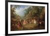 The Fair at Bezons-Jean-Baptiste Pater-Framed Premium Giclee Print