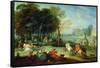 The Fair at Bezons-Francois Octavien-Framed Stretched Canvas