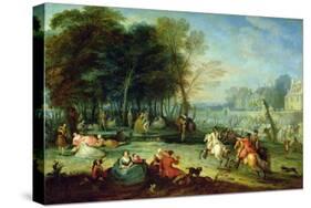 The Fair at Bezons-Francois Octavien-Stretched Canvas