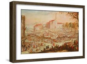 The Fair at Impruneta, 1638-Jacques Callot-Framed Giclee Print