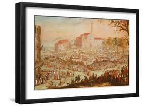 The Fair at Impruneta, 1638-Jacques Callot-Framed Giclee Print