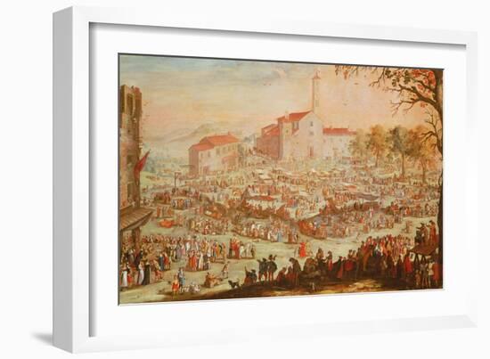 The Fair at Impruneta, 1638-Jacques Callot-Framed Giclee Print