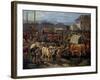 The Fair at Parma, Painting by Enrico Sartori (1831-1899), Detail-null-Framed Giclee Print