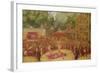 The Fair at Saint-Cloud, C.1920 (Oil on Canvas)-Jean Veber-Framed Giclee Print