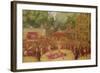 The Fair at Saint-Cloud, C.1920 (Oil on Canvas)-Jean Veber-Framed Giclee Print