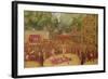 The Fair at Saint-Cloud, C.1920 (Oil on Canvas)-Jean Veber-Framed Giclee Print