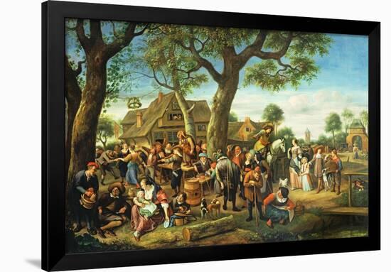 The Fair at Warmond-Jan Havicksz. Steen-Framed Giclee Print