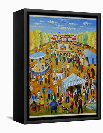 The Fair from My Childhood, 1999-Radi Nedelchev-Framed Stretched Canvas