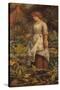 The Fair Gardener, 19th Century-Arthur Hughes-Stretched Canvas