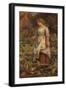 The Fair Gardener, 19th Century-Arthur Hughes-Framed Giclee Print