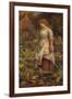 The Fair Gardener, 19th Century-Arthur Hughes-Framed Giclee Print