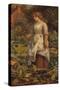 The Fair Gardener, 19th Century-Arthur Hughes-Stretched Canvas