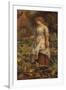 The Fair Gardener, 19th Century-Arthur Hughes-Framed Giclee Print