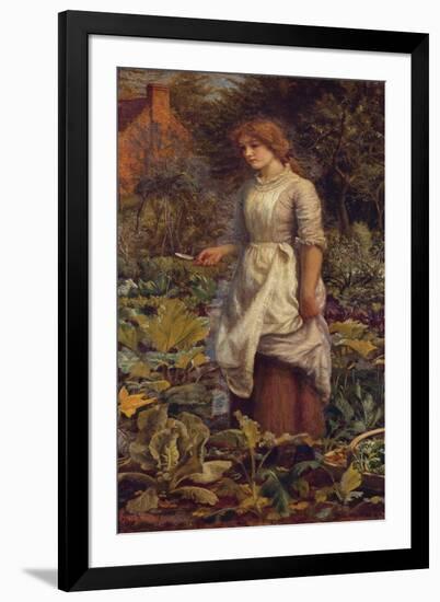 The Fair Gardener-Arthur Hughes-Framed Premium Giclee Print