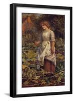 The Fair Gardener-Arthur Hughes-Framed Giclee Print