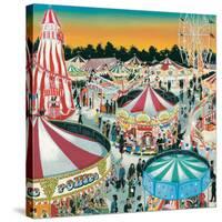 The Fair (Gouache on Paper)-Clive Uptton-Stretched Canvas