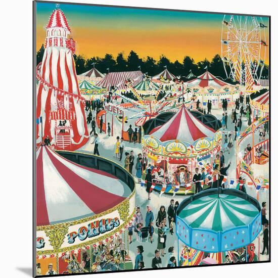 The Fair (Gouache on Paper)-Clive Uptton-Mounted Giclee Print