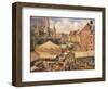 The Fair in Dieppe, Sunny Morning, 1901-Camille Pissarro-Framed Giclee Print