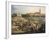 The Fair of Seville, the Cathedral and Giralda in Background-Andrea Appiani-Framed Giclee Print