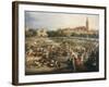 The Fair of Seville, the Cathedral and Giralda in Background-Andrea Appiani-Framed Giclee Print