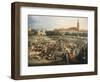 The Fair of Seville, the Cathedral and Giralda in Background-Andrea Appiani-Framed Giclee Print