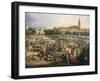 The Fair of Seville, the Cathedral and Giralda in Background-Andrea Appiani-Framed Giclee Print