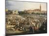 The Fair of Seville, the Cathedral and Giralda in Background-Andrea Appiani-Mounted Giclee Print