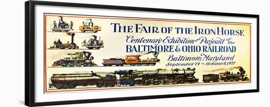 The Fair of the Iron Horse-null-Framed Giclee Print