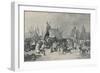 'The Fair on the Frozen Thames, 1814', (1920)-Luke Clennell-Framed Giclee Print