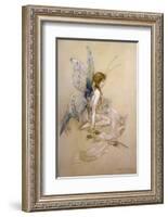 The Fairies Came Flying in at the Window and Brought Her Such a Pretty Pair of Wings-Warwick Goble-Framed Photographic Print