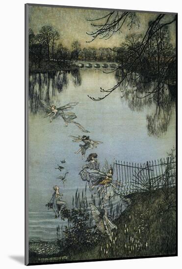 The Fairies of the Serpentine, 1906-Arthur Rackham-Mounted Art Print