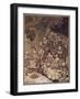 The Fairies Sit round on Mushrooms, and at First They are Well Behaved, from Peter Pan in Kensingto-Arthur Rackham-Framed Giclee Print