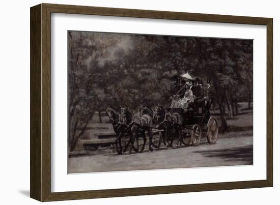 The Fairman Rogers Four-In-Hand (A May Morning in the Park) 1899-Thomas Cowperthwait Eakins-Framed Giclee Print