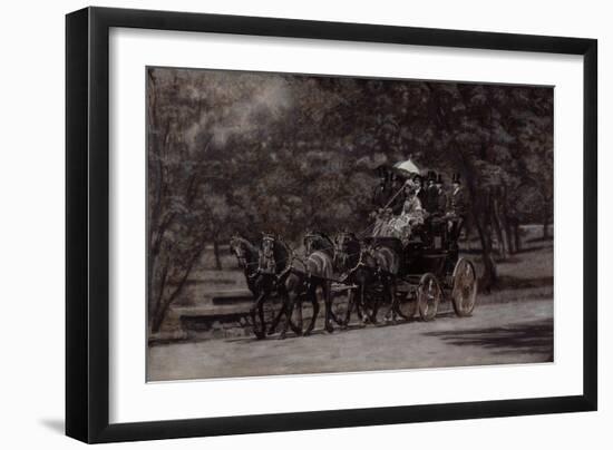 The Fairman Rogers Four-In-Hand (A May Morning in the Park) 1899-Thomas Cowperthwait Eakins-Framed Premium Giclee Print