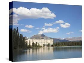 The Fairmont Chateau Lake Louise Hotel, Lake Louise, Banff National Park, UNESCO World Heritage Sit-Martin Child-Stretched Canvas