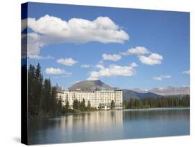 The Fairmont Chateau Lake Louise Hotel, Lake Louise, Banff National Park, UNESCO World Heritage Sit-Martin Child-Stretched Canvas