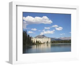 The Fairmont Chateau Lake Louise Hotel, Lake Louise, Banff National Park, UNESCO World Heritage Sit-Martin Child-Framed Photographic Print