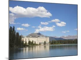 The Fairmont Chateau Lake Louise Hotel, Lake Louise, Banff National Park, UNESCO World Heritage Sit-Martin Child-Mounted Photographic Print