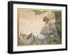 The Fairy and the Beetle, 1922-Arthur Herbert Buckland-Framed Giclee Print