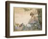 The Fairy and the Beetle, 1922-Arthur Herbert Buckland-Framed Giclee Print