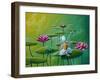 The Fairy And The Frog-Cindy Thornton-Framed Art Print