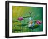 The Fairy And The Frog-Cindy Thornton-Framed Art Print