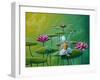 The Fairy And The Frog-Cindy Thornton-Framed Art Print