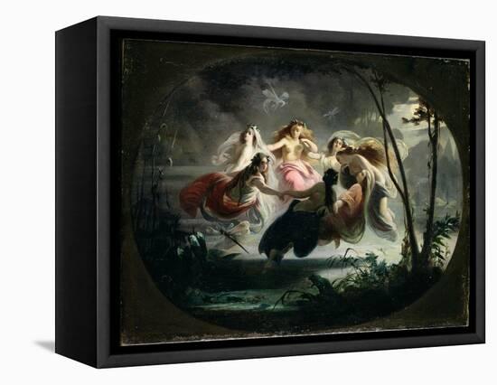 The Fairy Dance-Robert Alexander Hillingford-Framed Stretched Canvas
