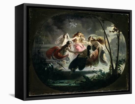 The Fairy Dance-Robert Alexander Hillingford-Framed Stretched Canvas